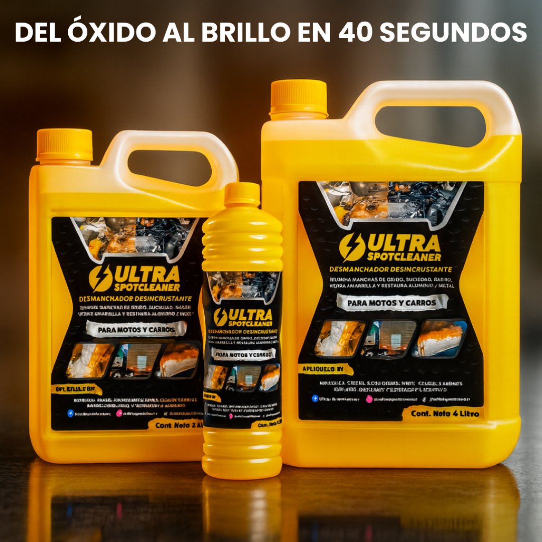 Ultra Spotcleaner™ Limpia óxido y mugre sin dañar tu vehículo
