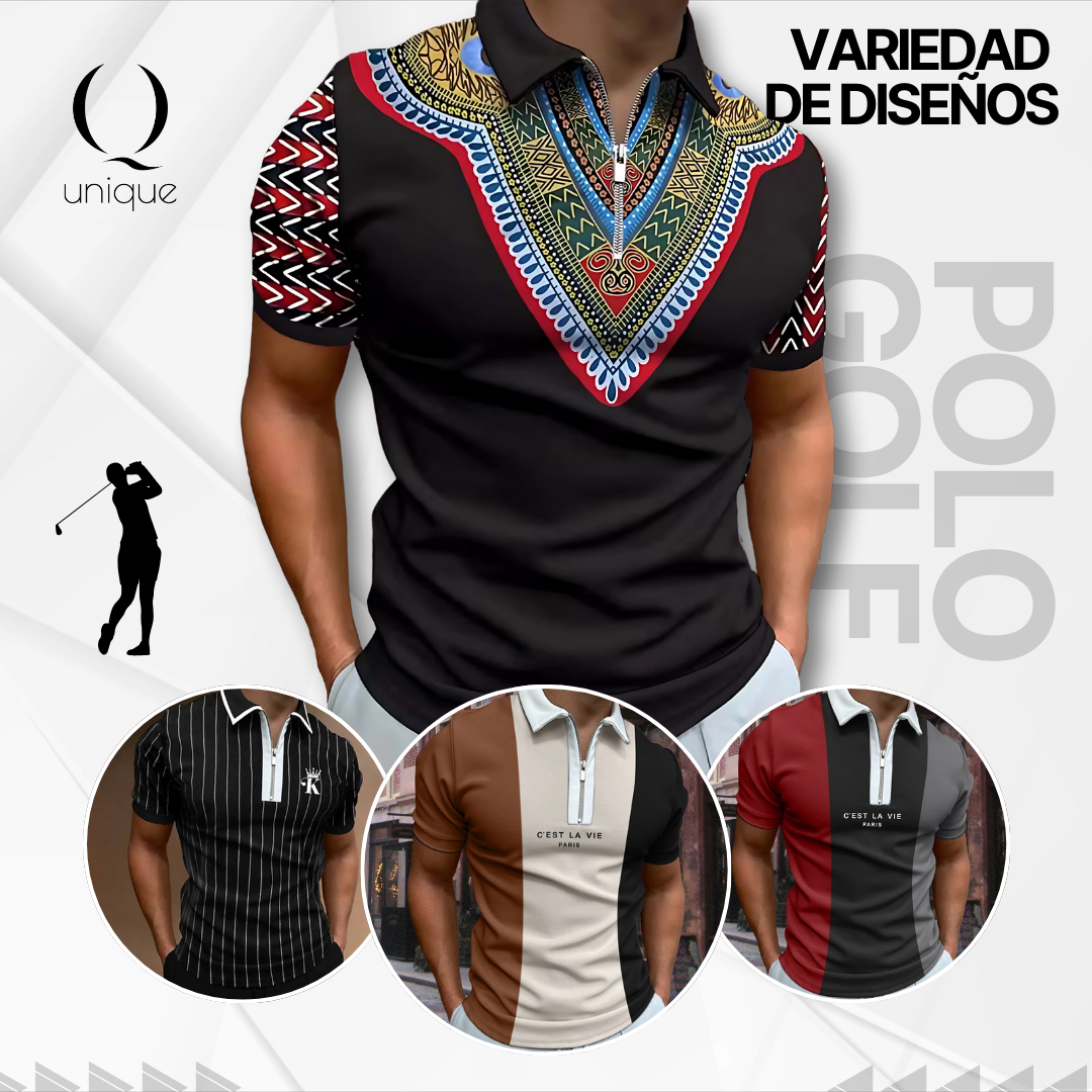 Camiseta golf con cremallera - UNIQUE