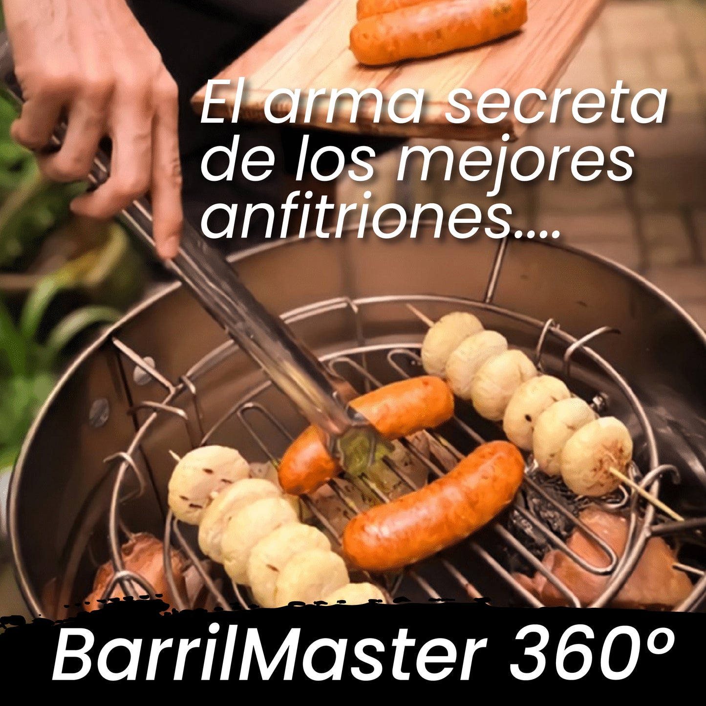BarrilMaster 360° - Logra carnes jugosas, ahumadas y en su punto