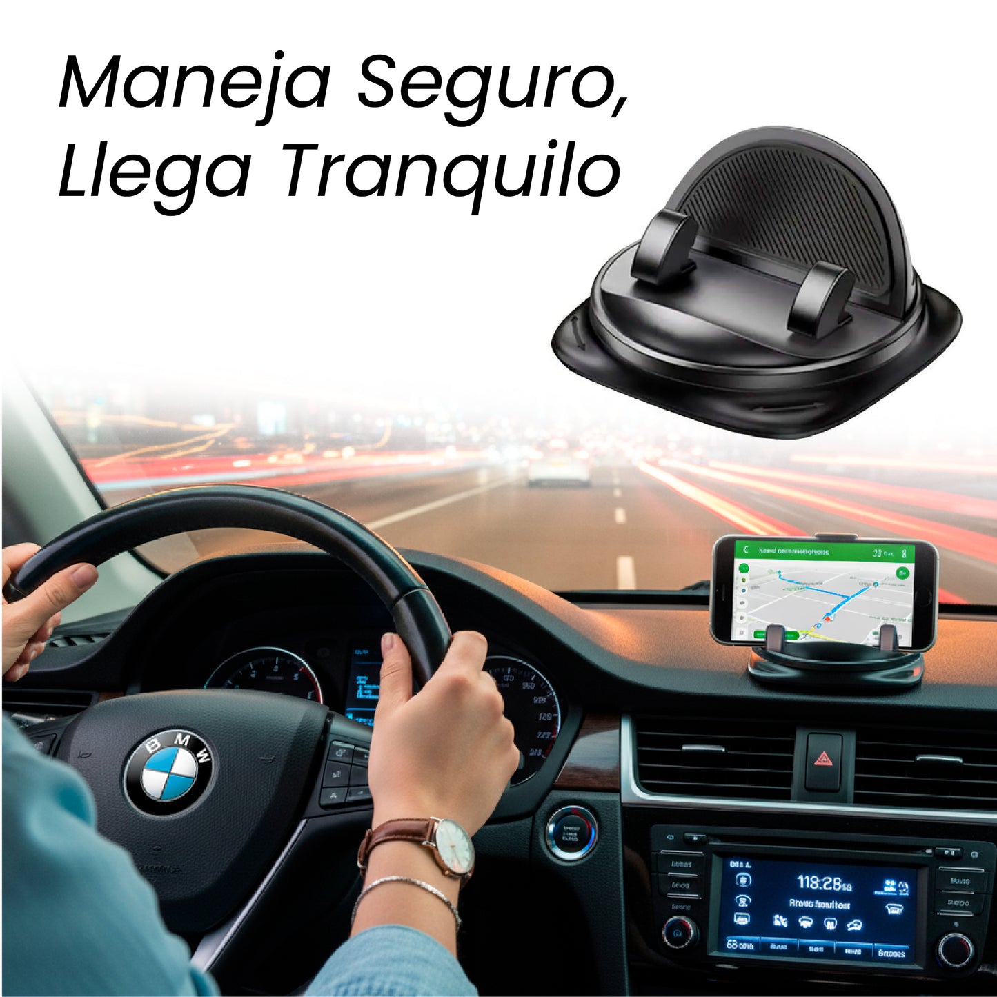 AutoSecure 360™ – ¡Mantén tus manos en el volante y tus ojos en la vía!