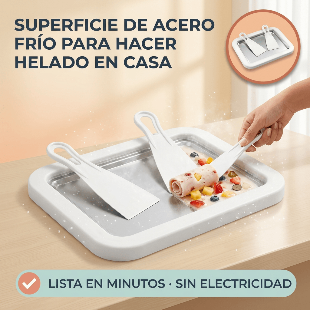 Plancha de Helados y Yogur - Haz helado enrollado en casa