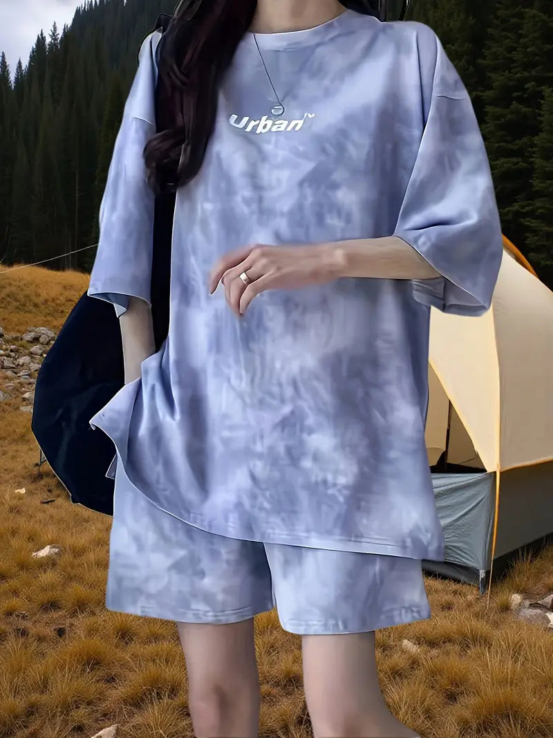 UrbanChill™ – Conjunto tie-dye oversize para mujer