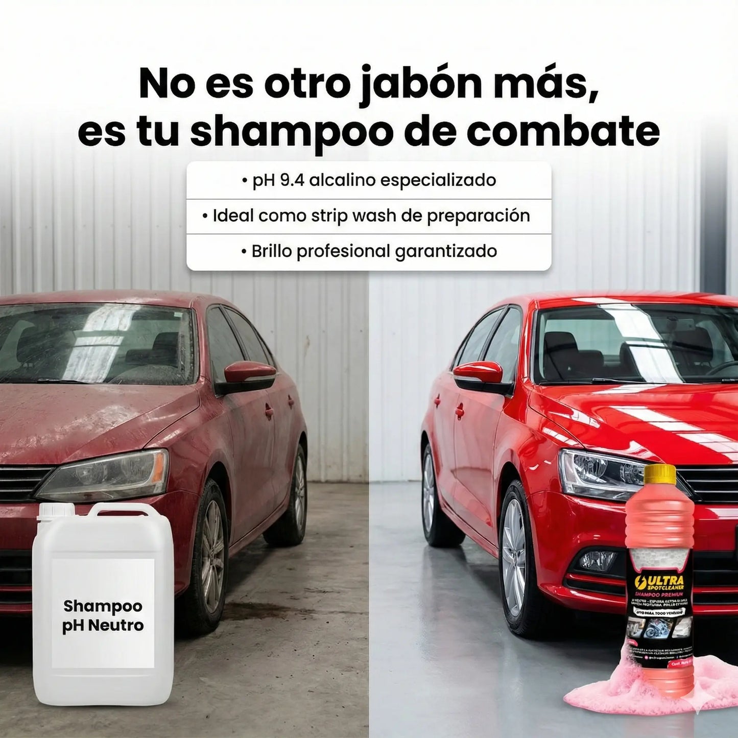 Shampoo Premium Ultra Spotcleaner™ – Profesional, alcalino y rendidor