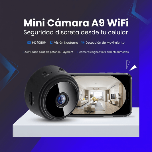 Mini cámara WiFi con visión en vivo - Diseño compacto para vigilar tus espacios con discreción