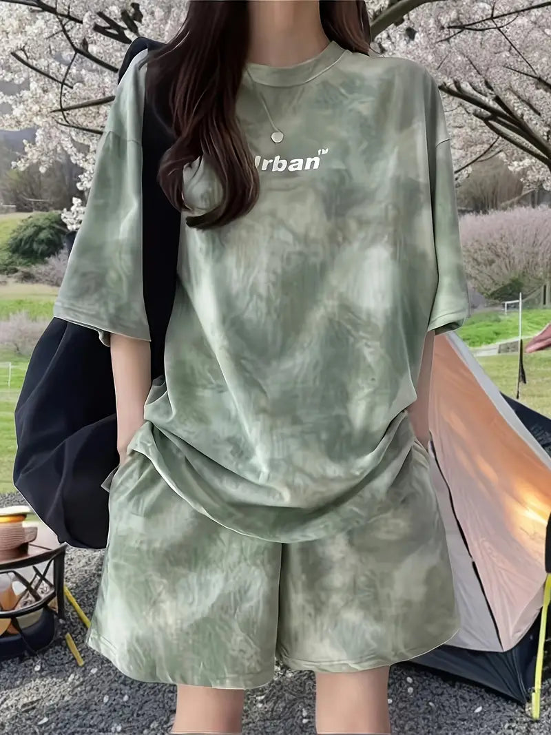 UrbanChill™ – Conjunto tie-dye oversize para mujer
