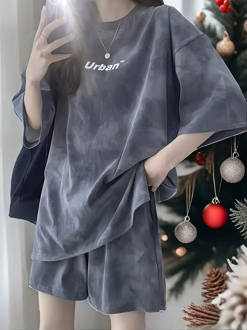 UrbanChill™ – Conjunto tie-dye oversize para mujer