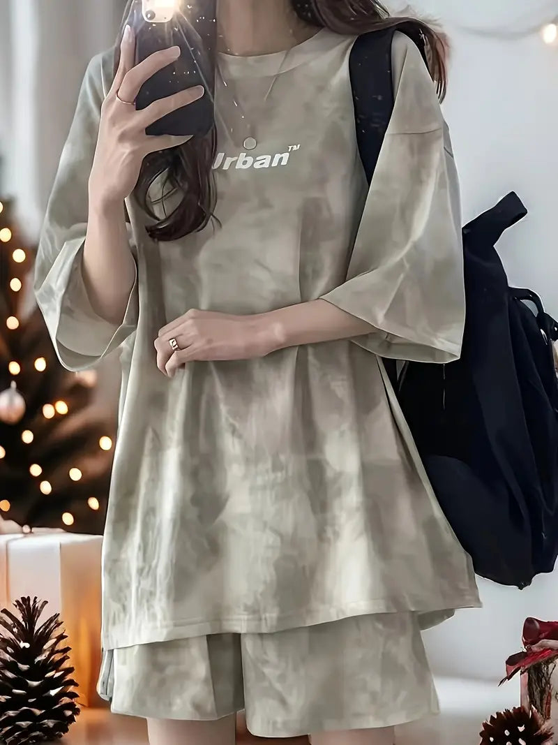 UrbanChill™ – Conjunto tie-dye oversize para mujer