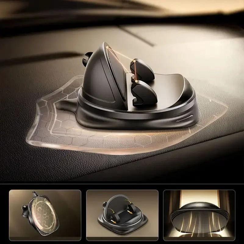 AutoSecure 360™ – El soporte inteligente que mantiene tus manos en el volante y tus ojos en el camino mientras tu celular encuentra automáticamente la posición perfecta