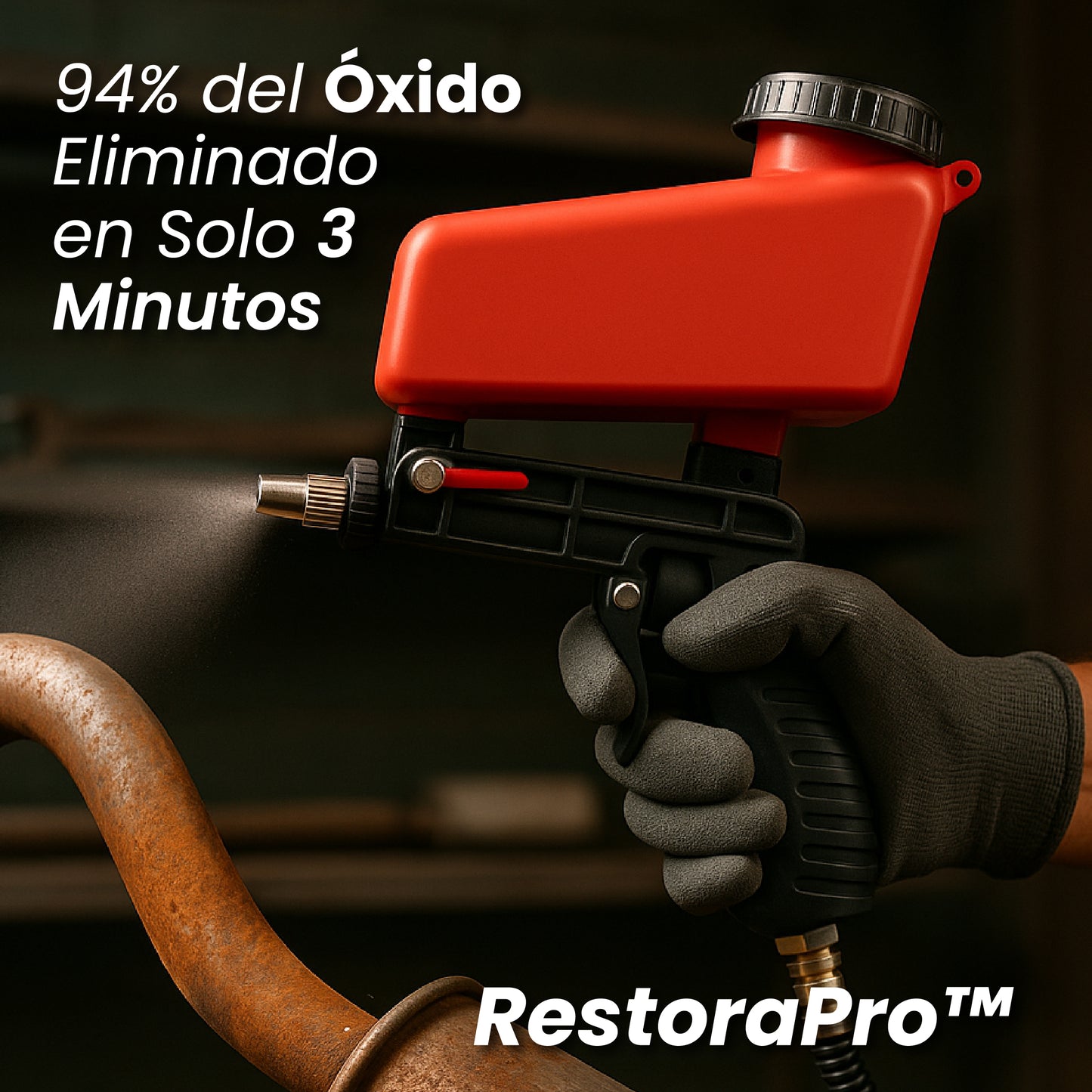 RestoraPro™ Restaurar superficies metálicas oxidadas en minutos.